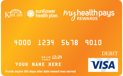 Image of sample My Health Pays Rewards Card