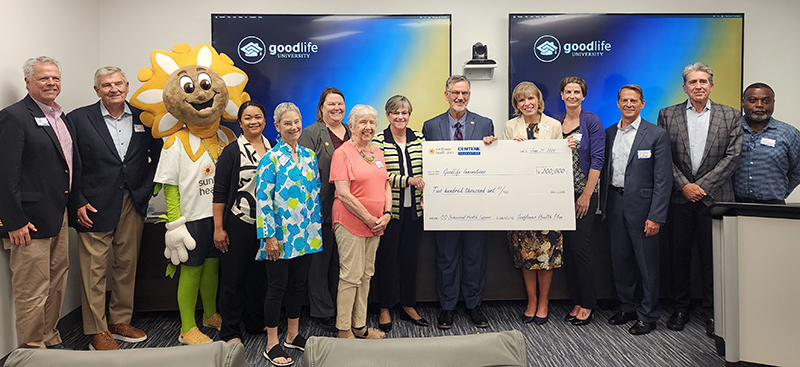 GoodLife grant check presentation ceremony