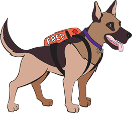 Fred the Preparedness Dog